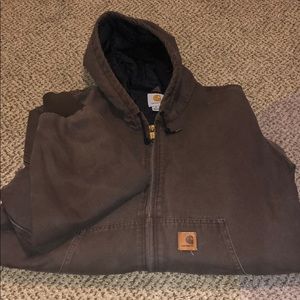 Brown Cathcart hooded Jacket
